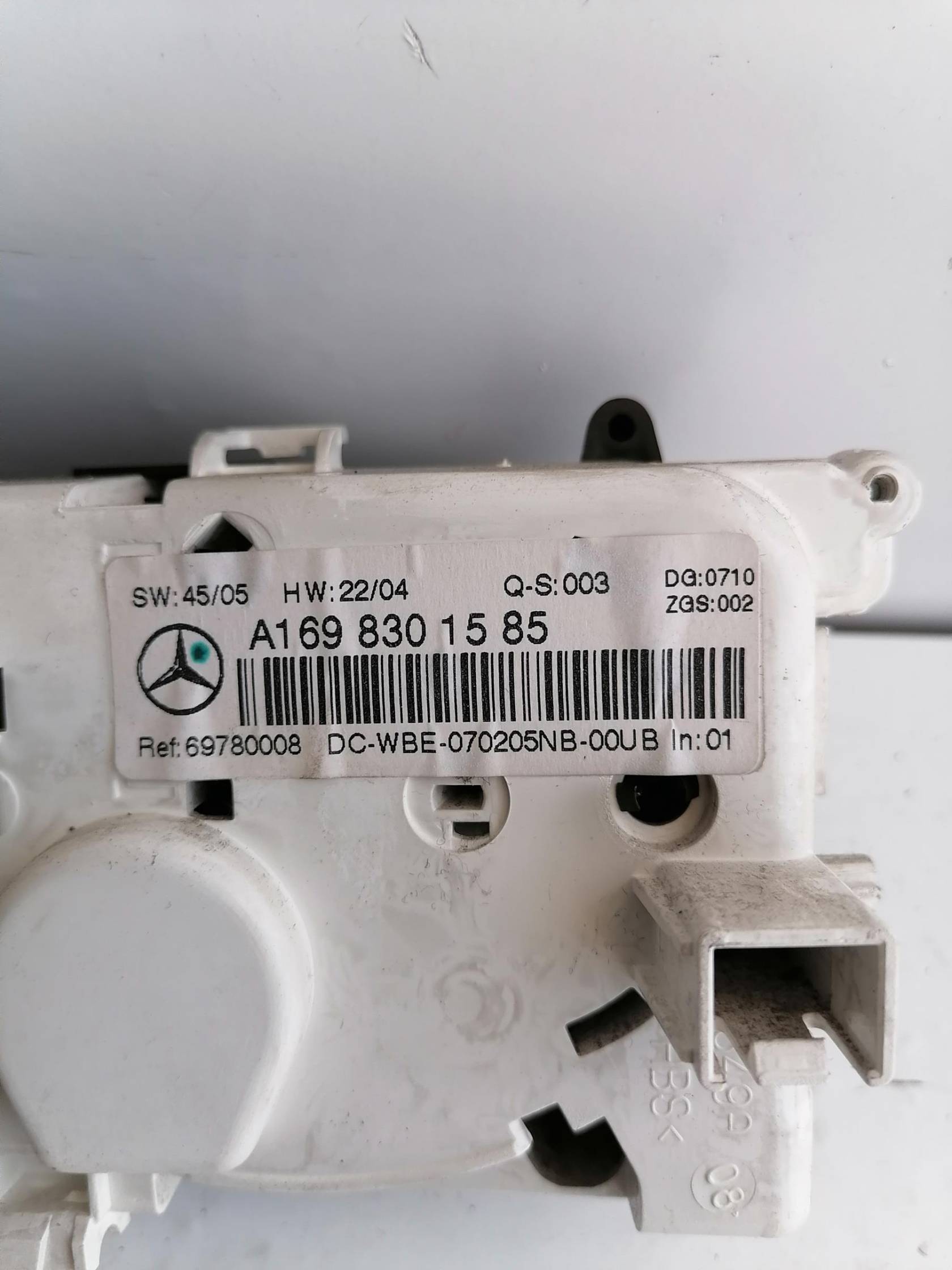 Blocco comando climatizzazione